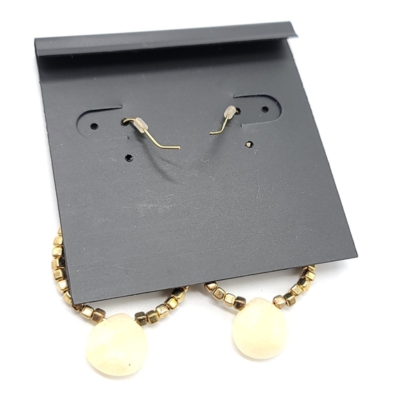 Tanya Creations Faux Stone Gold Tone Earrings - Picture 4 of 4